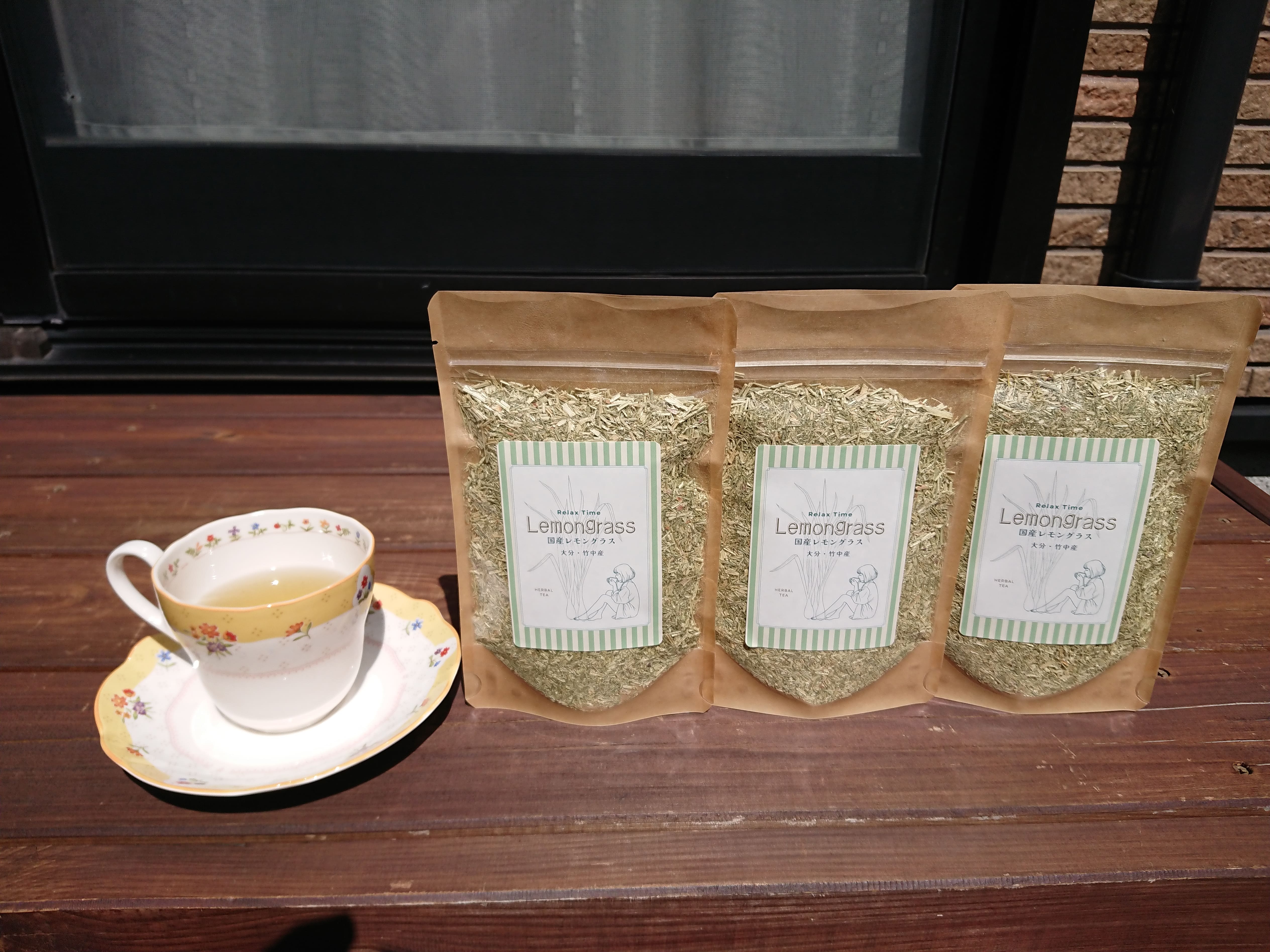 大分県産無農薬栽培　レモングラス茶 粉末【3袋×50g】